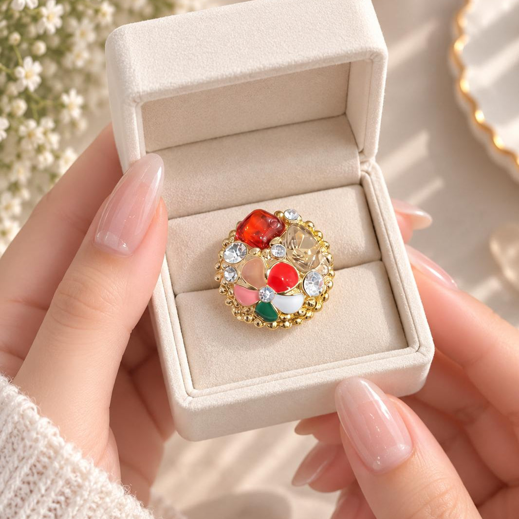 Fancy Statement Ring (Mix Colors)