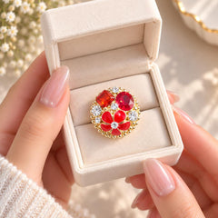 Fancy Statement Ring (Red)