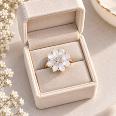 Ivory Glow Ring-07 (Golden)