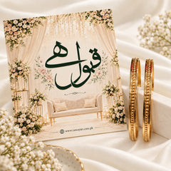 Qabool Hai Gift Bangles (Golden)