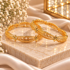 Gold Plated Kara Pair-62