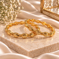Gold Plated Kara Pair-63