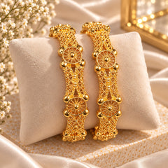 Gold Plated Kara Pair-64