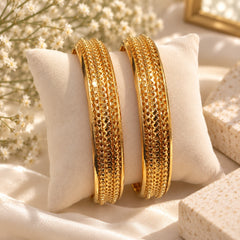 Gold Plated Kara Pair-67