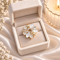 Ivory Glow Ring-02 (Golden)