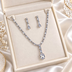 Zircon Necklace-64 (Silver)