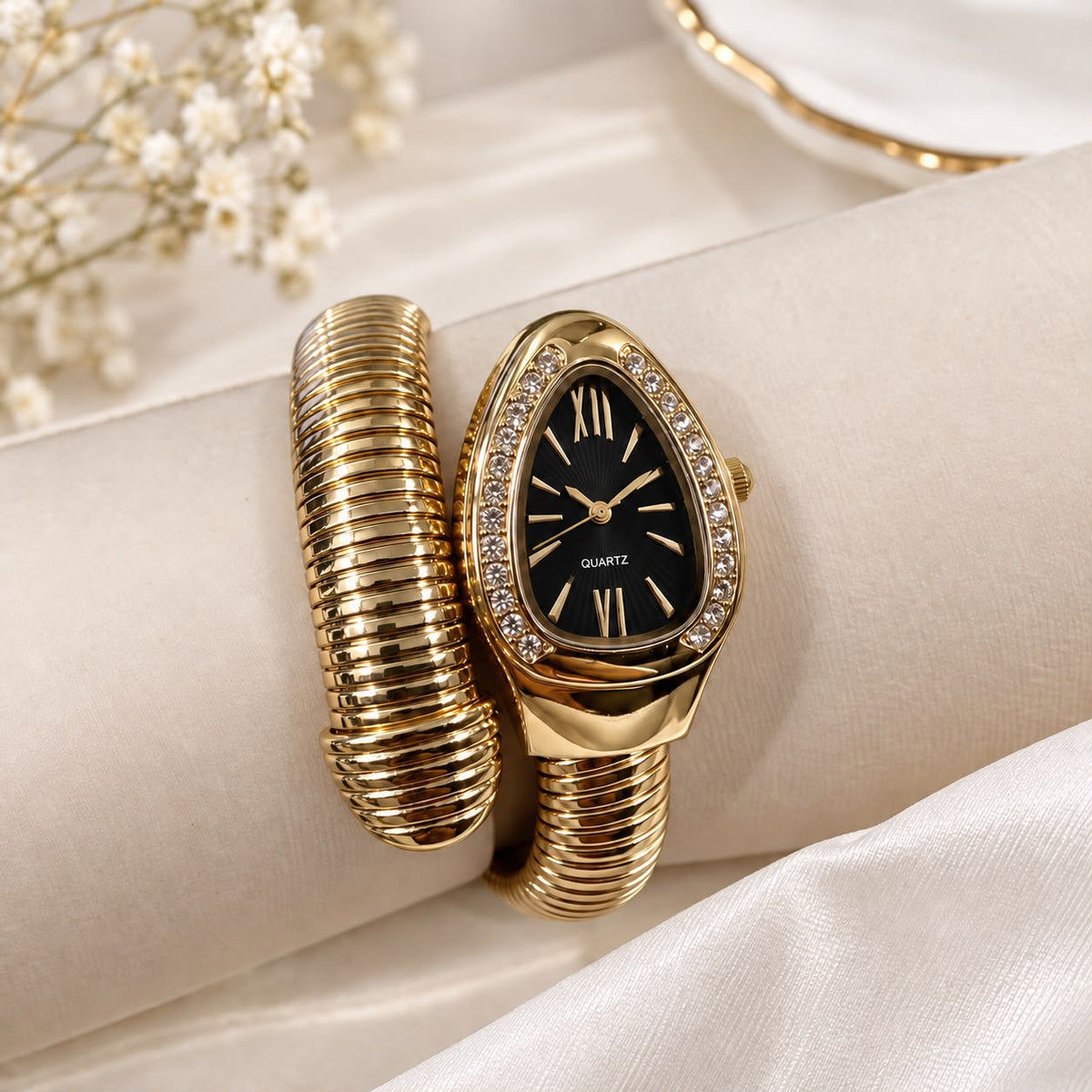 Snake Wrap Watch-01 (Black)