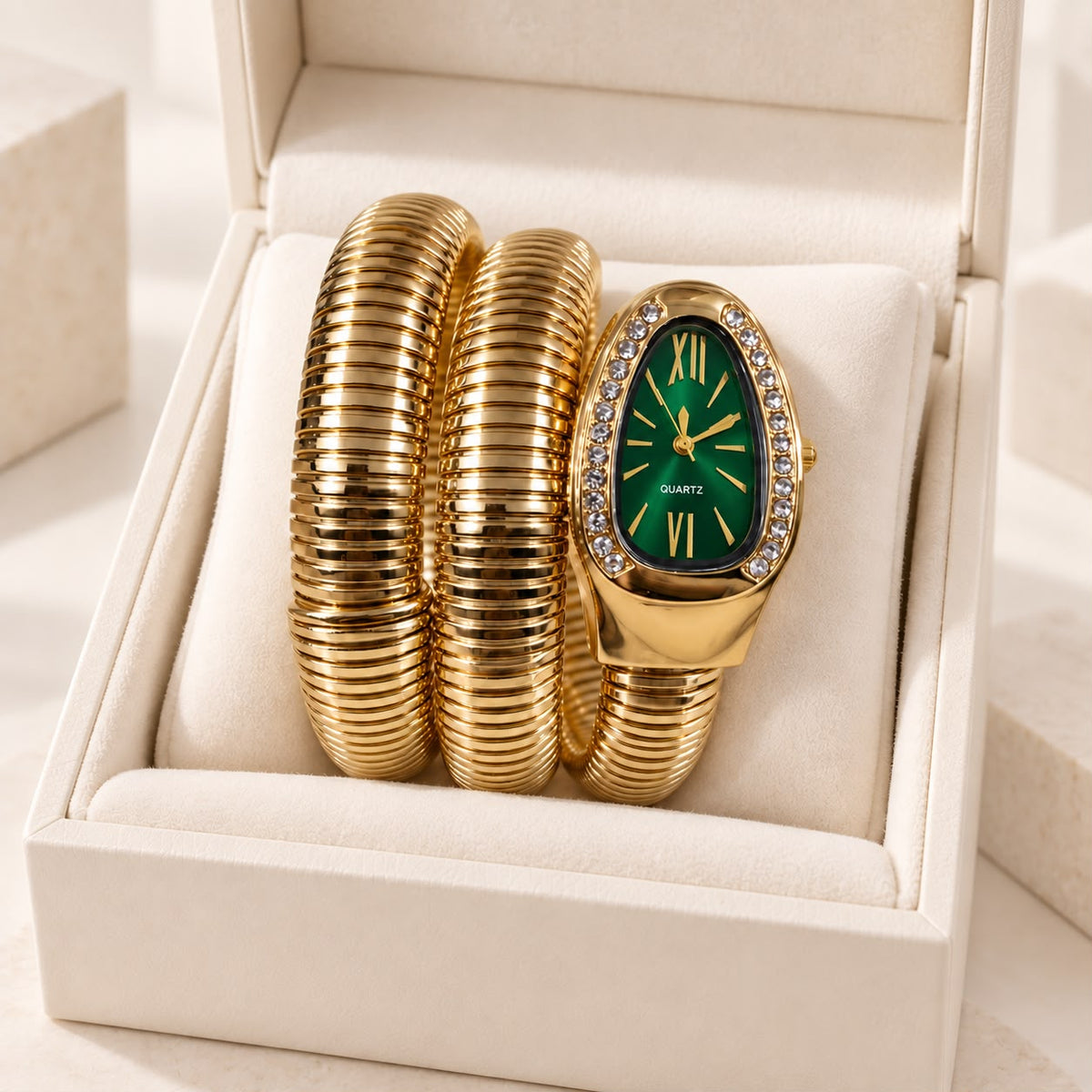 Snake Wrap Watch-03 (Green)