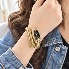 Snake Wrap Watch-01 (Black)