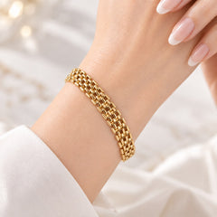 Stainless steel bracelet-27 (Golden)
