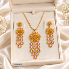 Gold Plated Madrasi Set -44 (Rhodium)