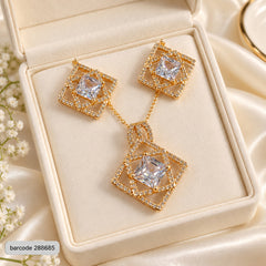 Zircon Locket Set-199 (White)