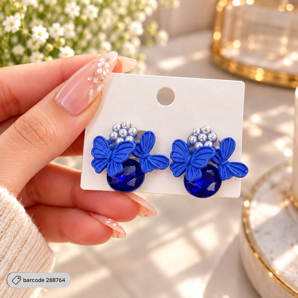Butterfly Studs-248 (Blue)