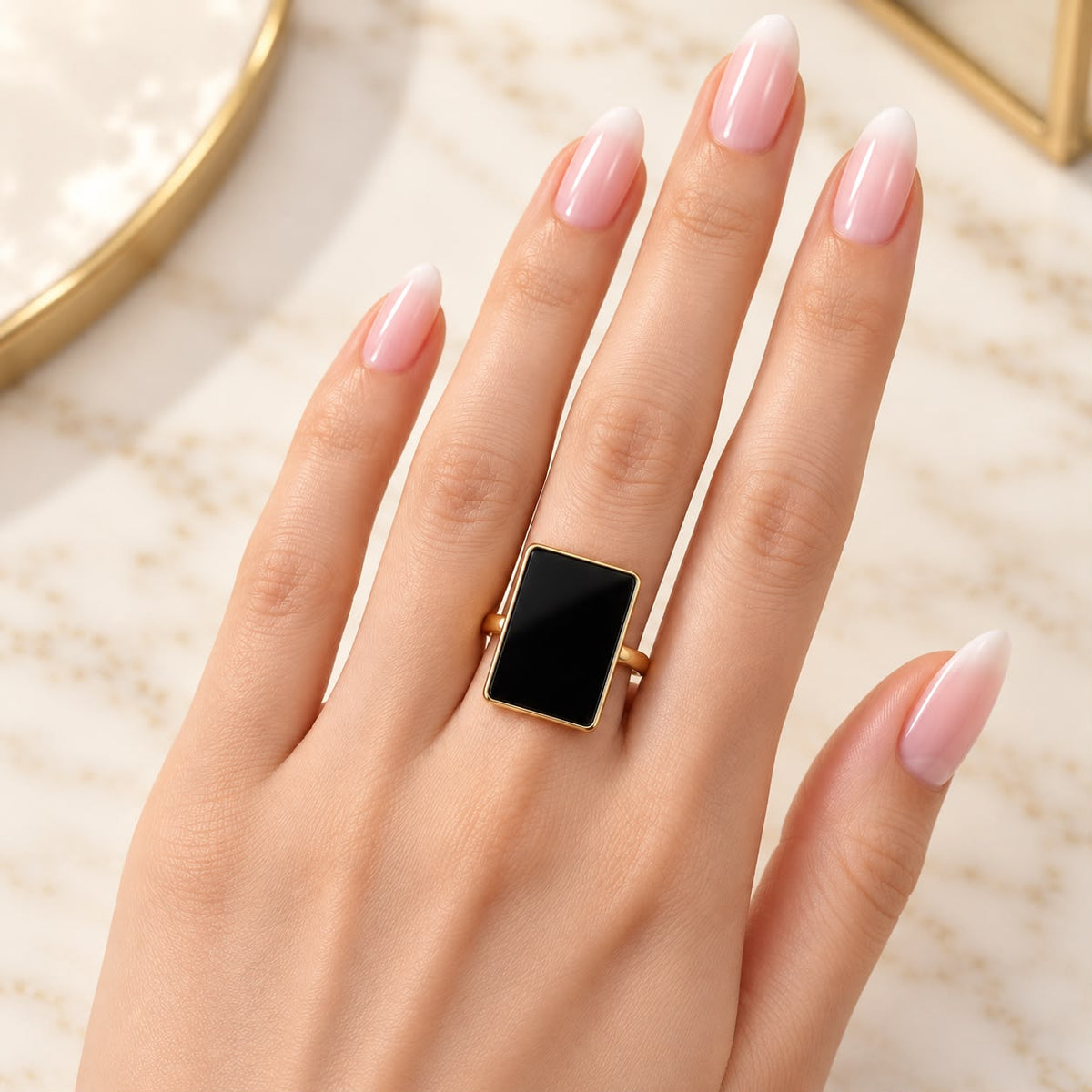 Elegant Statement Ring-04 (Black)