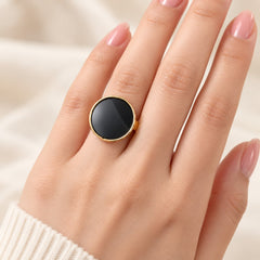Elegant Statement Ring-01 (Black)
