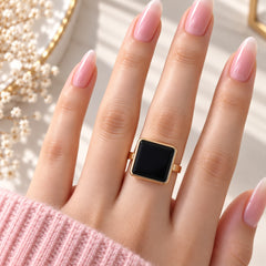 Elegant Statement Ring-05 (Black)
