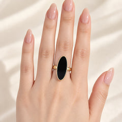 Elegant Statement Ring-03 (Black)