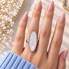 Elegant Statement Ring-03 (White)
