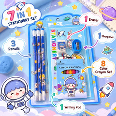 Space 7 in 1 Stationery Set