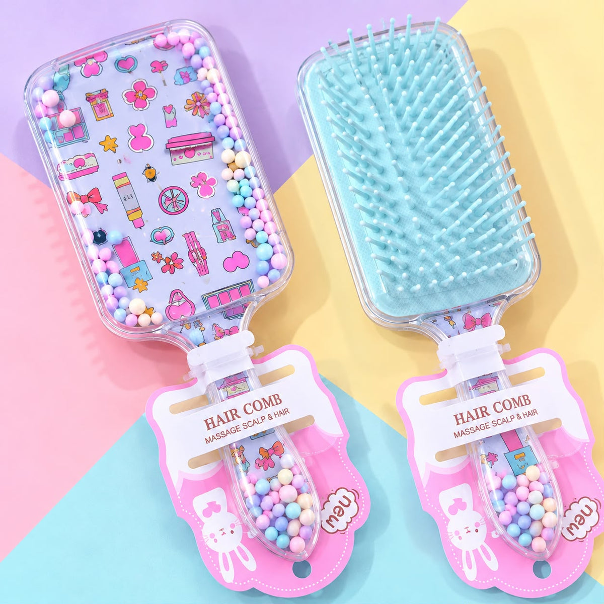 Kids Confetti Hair Brush (Blue)