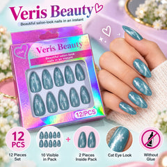 Flower Nails-01 (Light Blue)