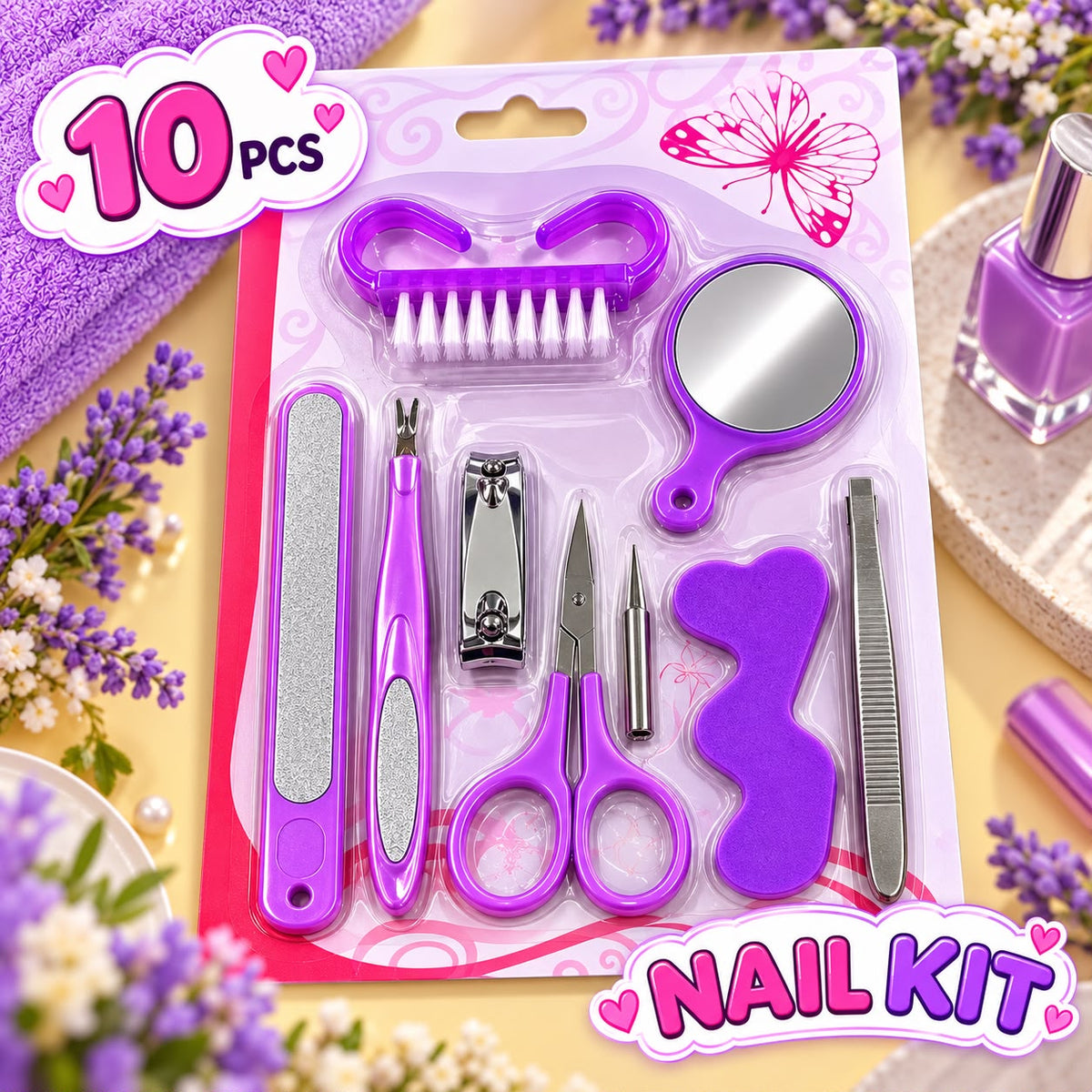 Complete Nail Care Kit-02 (Purple)