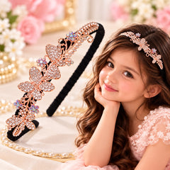 Kids Rhinestone Hairband-02 (Golden)