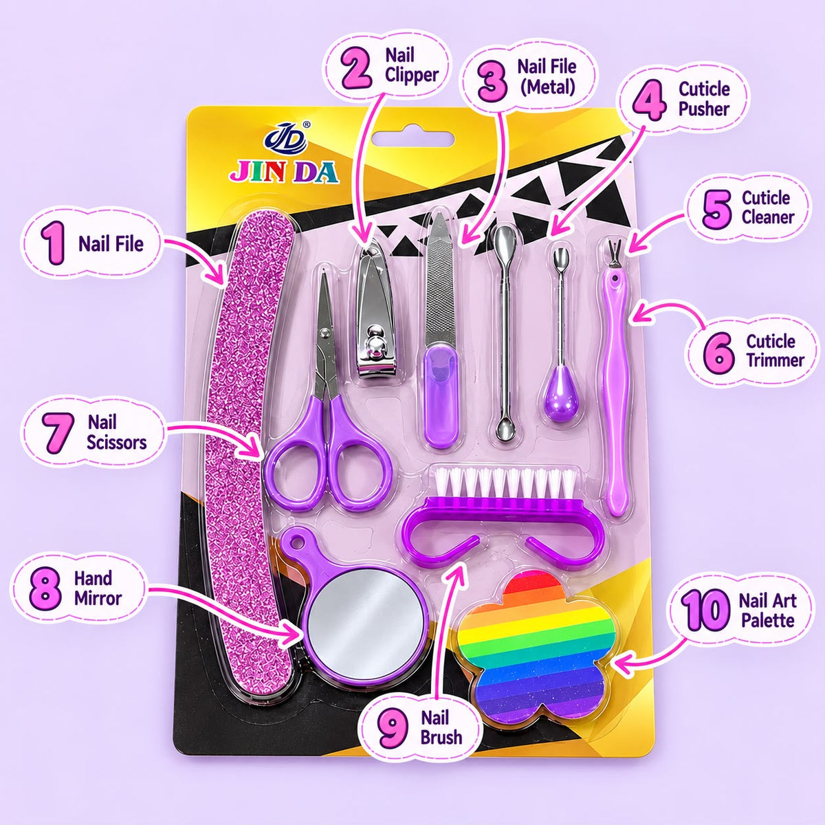 Complete Nail Care Kit-01 (Purple)