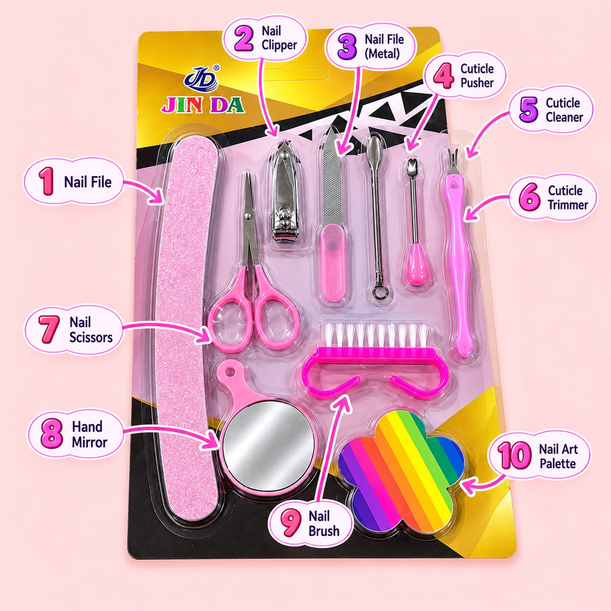 Complete Nail Care Kit-01 (Pink)