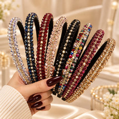 Crystal Beaded Headband (Red)