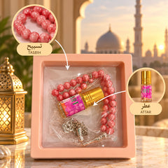 Tasbih with Attar Set (Pink)
