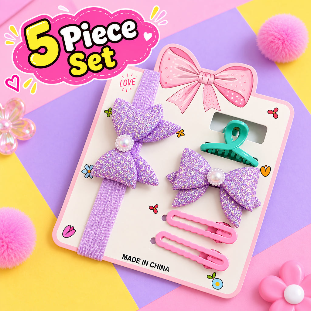 Baby Hair Accessories Set (Purple)