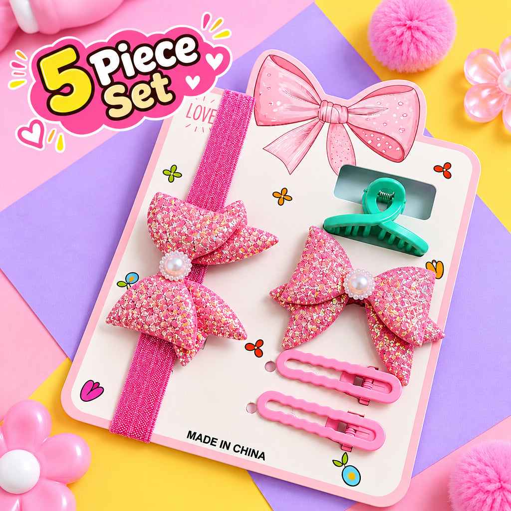 Baby Hair Accessories Set (Pink)