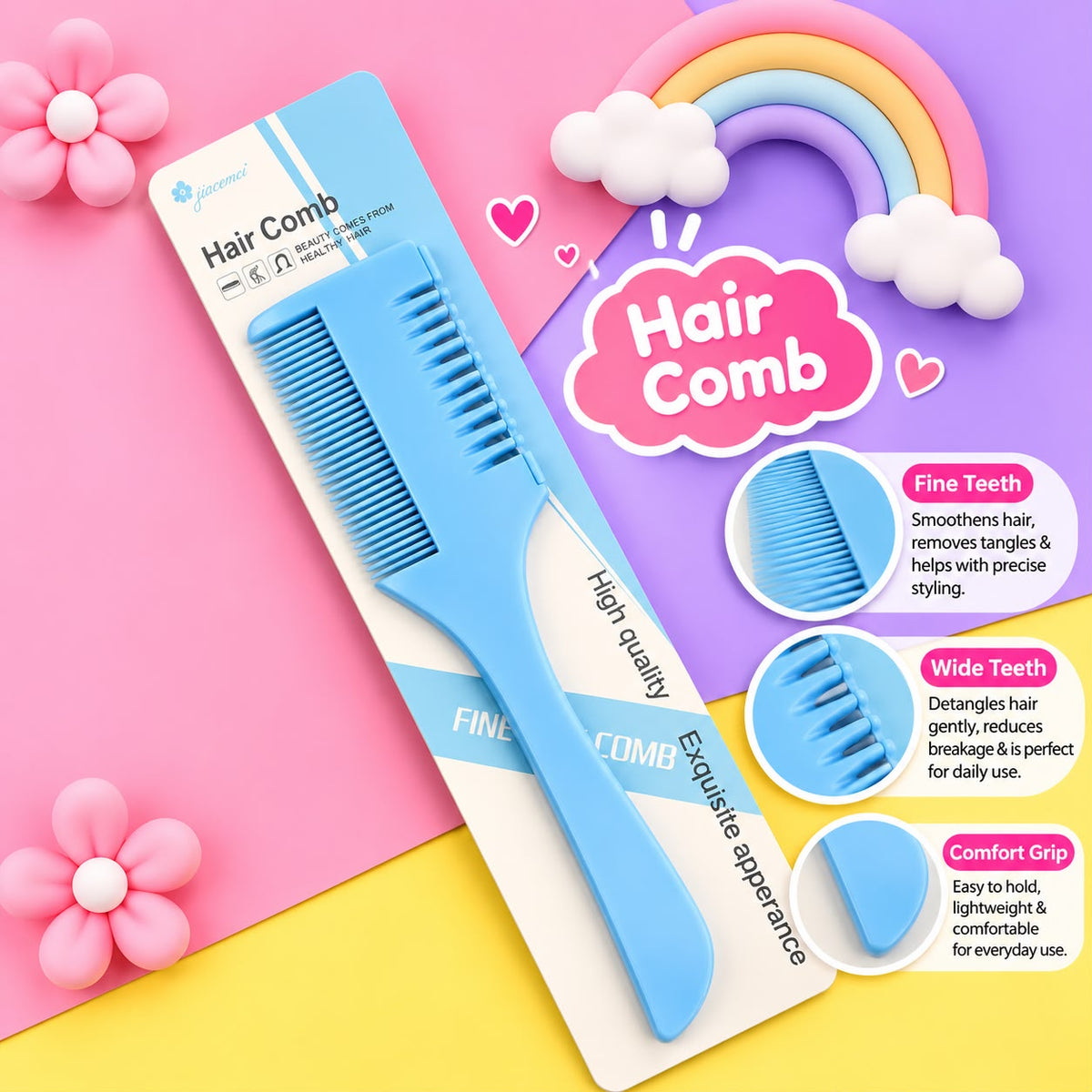 Hair Trimming Comb (Blue)