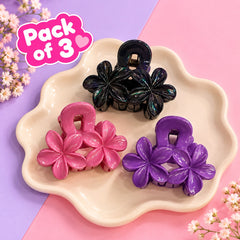 Minimalist Claw Clip-02 (Pack of 3 Bold Colors)