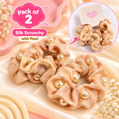 Pearl Silk Scrunchies-01 (Skin)