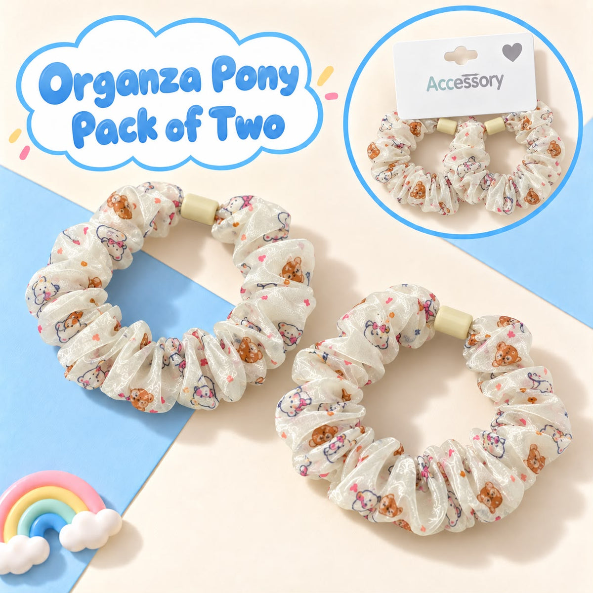 Organza Pony-01 (White)