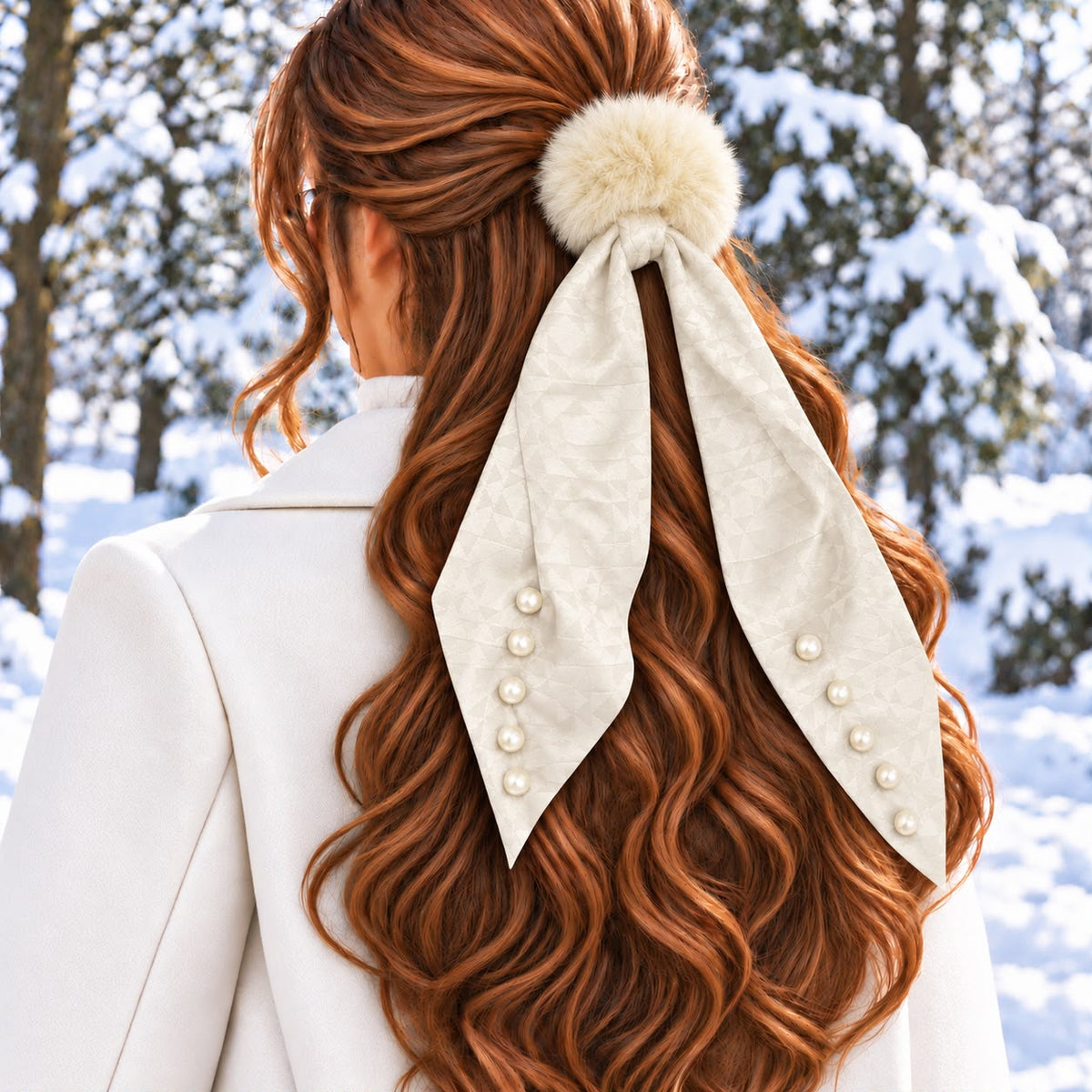 Furry Ponytail-04 (White)