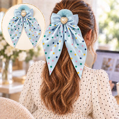 Bow Furry Ponytail-06 (Blue)