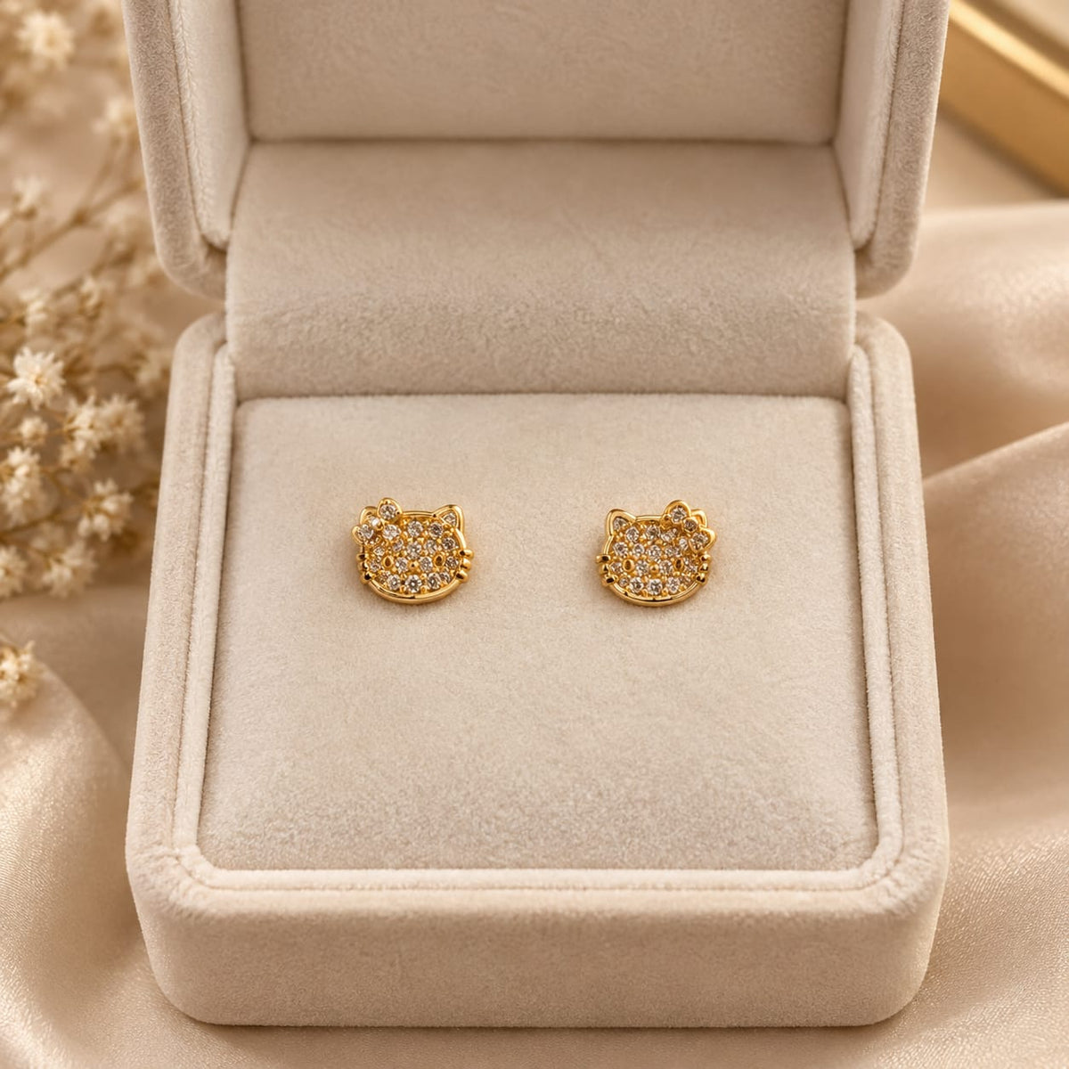 Zircon Studs-269 (Golden)