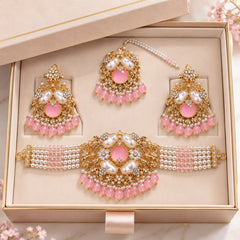 Turkish Choker Set-11 (Pink)