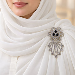 Rhinestone Brooch (Black)