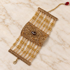 Gold Plated Angla Bracelet-08 (Golden)
