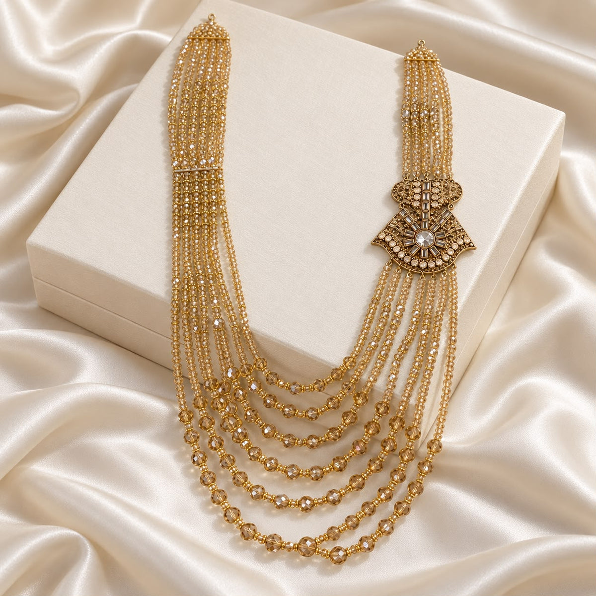 Layer Beaded Mala-04 (Golden)