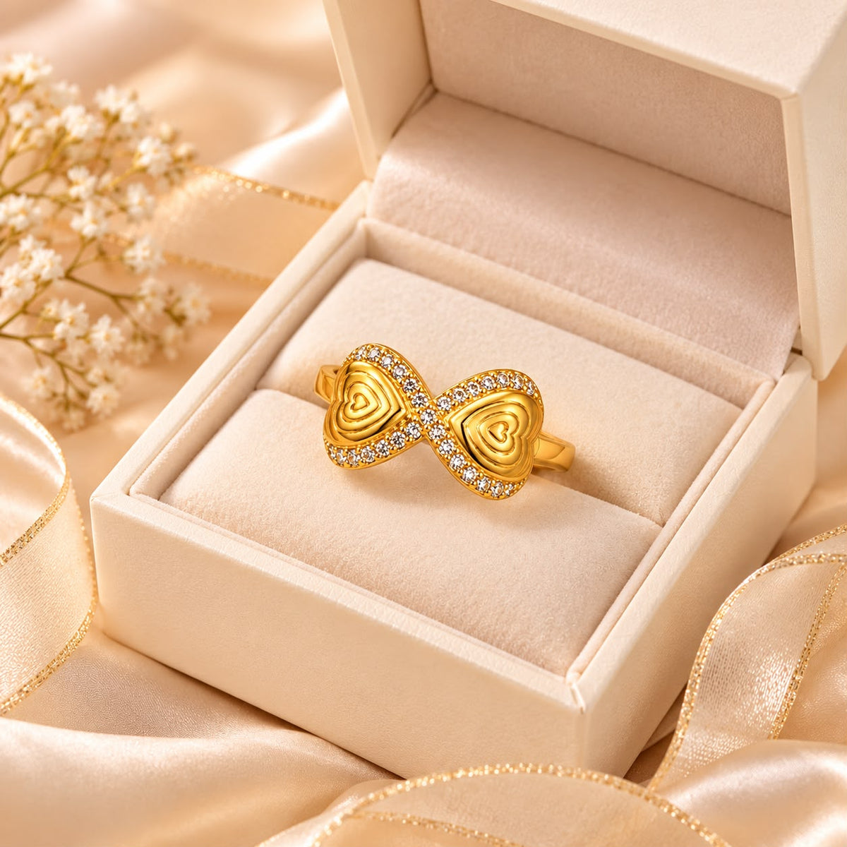 Zircon Ring-496 (Golden)