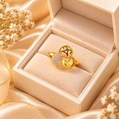 Zircon Ring-499 (Golden)