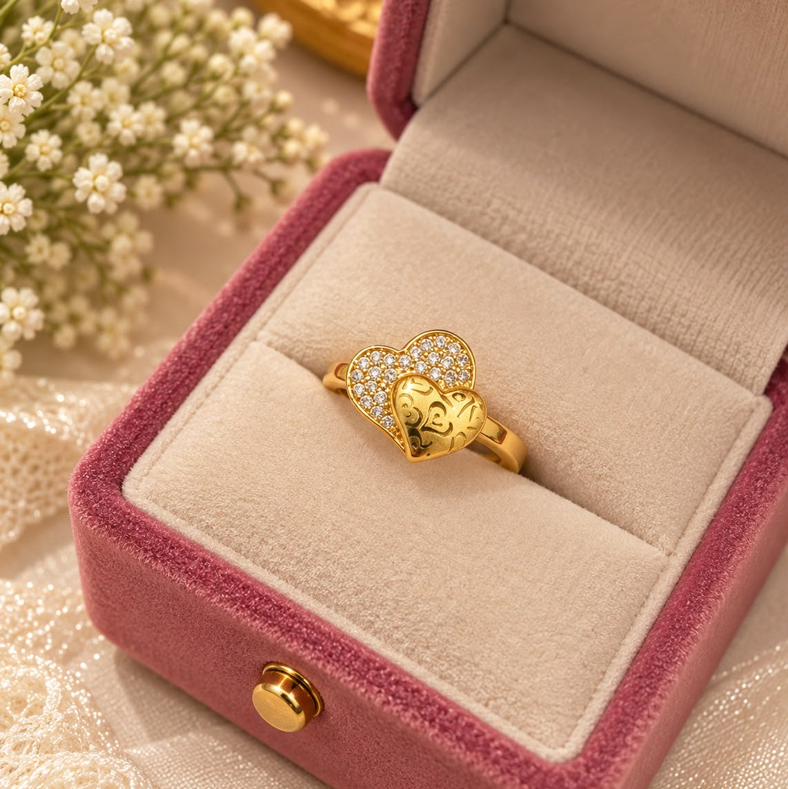 Zircon Ring-501 (Golden)
