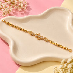 Zircon Bracelet-115 (Golden)