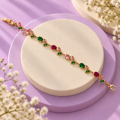 Tulip Bracelet (Golden/Multi)