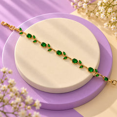 Tulip Bracelet (Golden/Green)